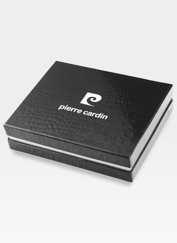 Īstas ādas vīriešu maks Pierre Cardin Tilak09 326A, melns S710