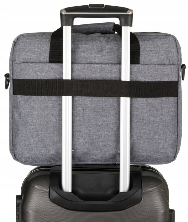 Klēpjdatora soma V4, pelēka