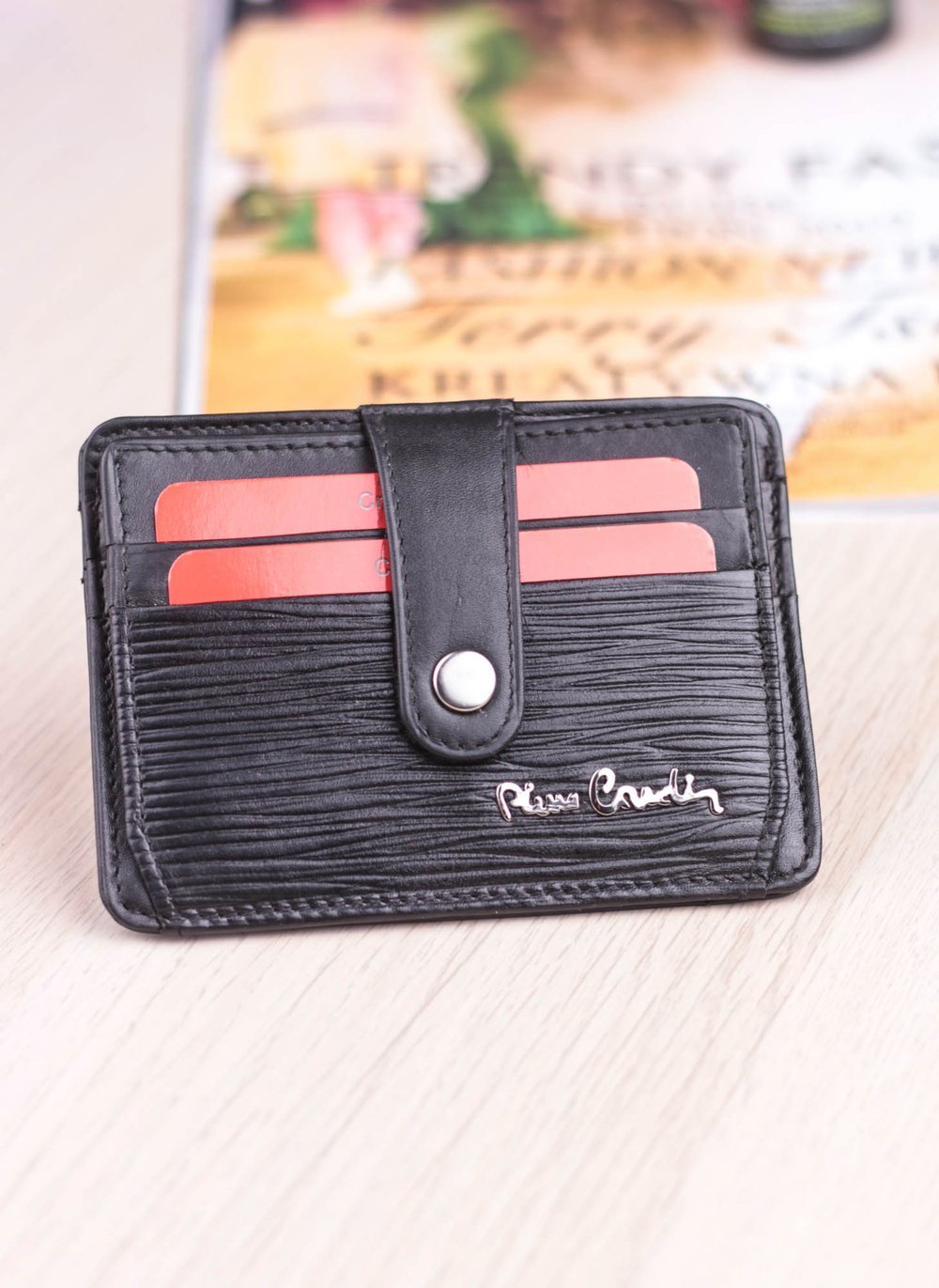 Vīriešu ādas maks Pierre Cardin Tilak10 P02 Black S702