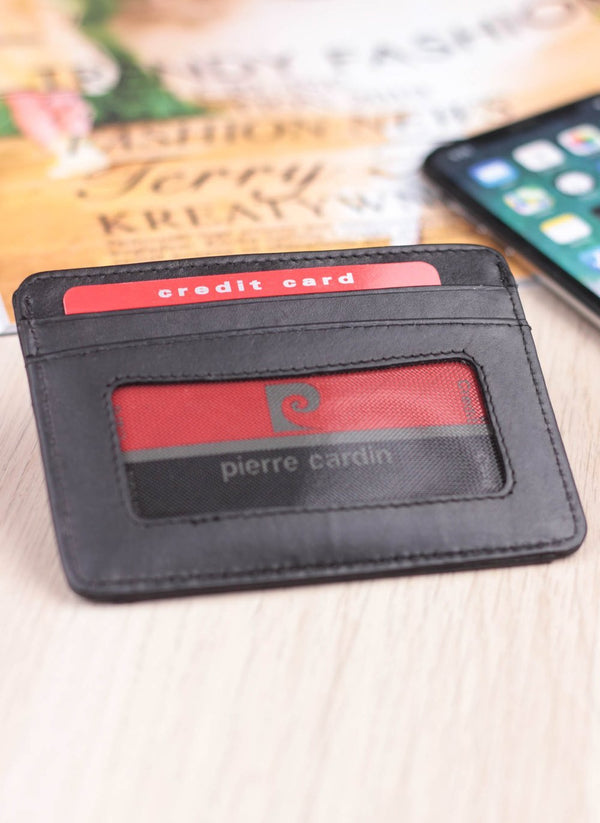 Vīriešu ādas maks Pierre Cardin Tilak10 P02 Black S702