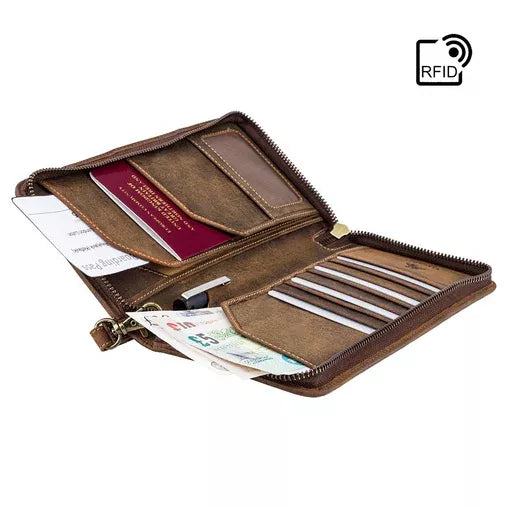 Sieviešu maks, Visconti Oil Tan 733, gaiši brūns D14