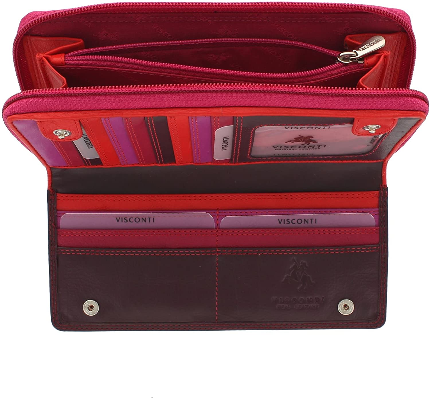 Sieviešu maks Visconti RB55 Plum Multi D27