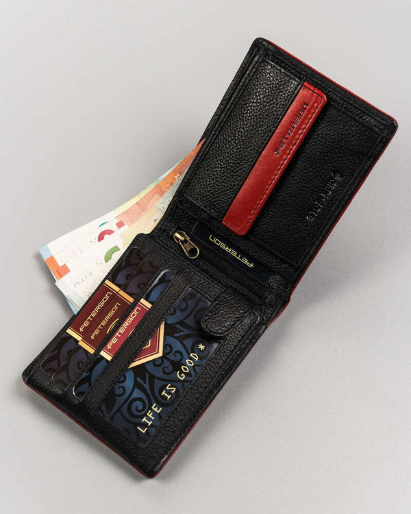 Vīriešu maks Peterson H2 melns S544