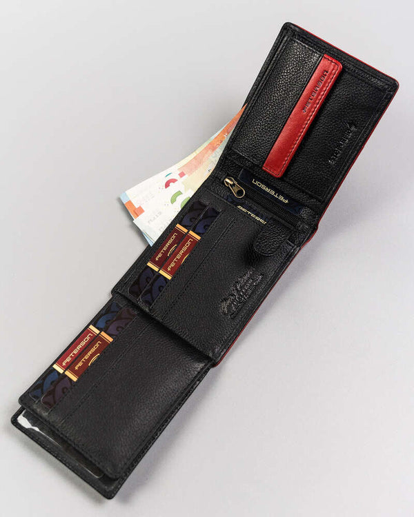 Vīriešu maks Peterson H2 melns S544