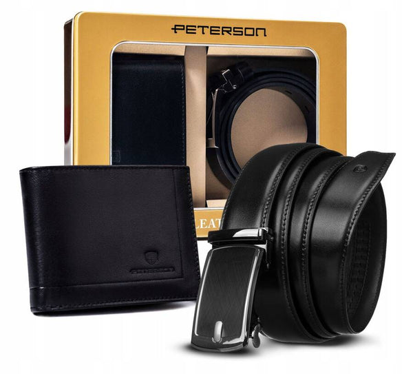 Vīriešu maka un jostas komplekts Peterson D19