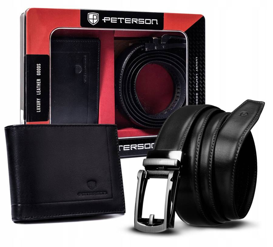 Vīriešu maka un jostas komplekts Peterson M18