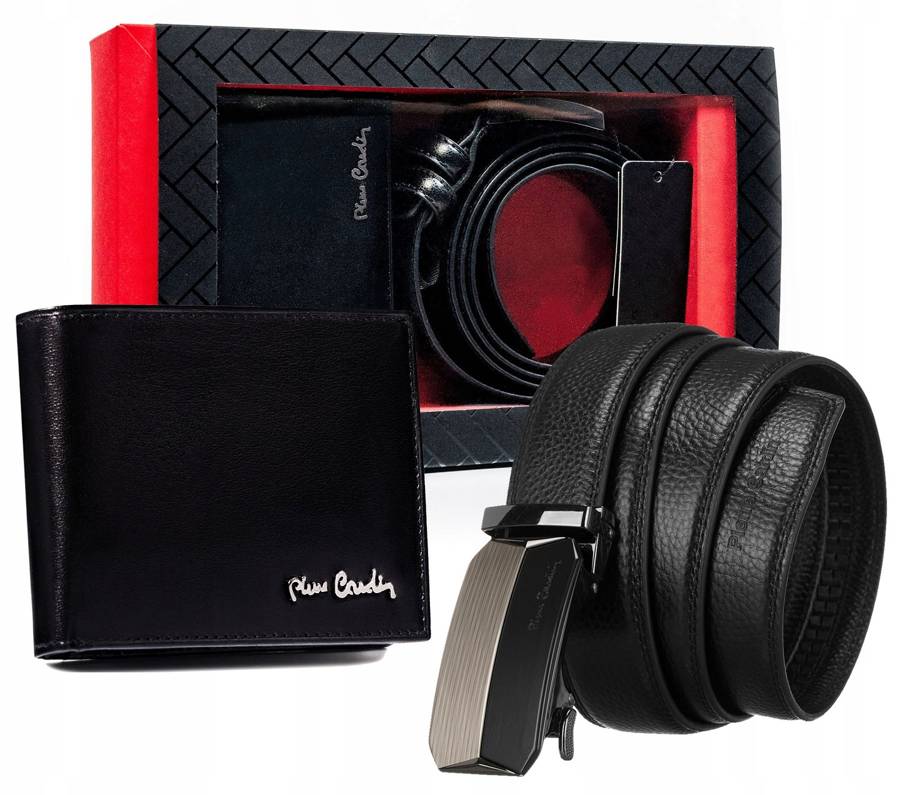 Vīriešu maka un jostas komplekts Pierre Cardin M10