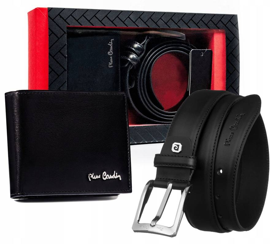 Vīriešu maka un jostas komplekts Pierre Cardin M12 