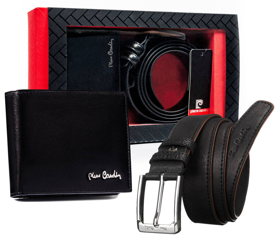 Vīriešu maka un jostas komplekts Pierre Cardin P14