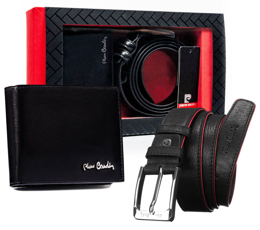Vīriešu maka un jostas komplekts Pierre Cardin P16
