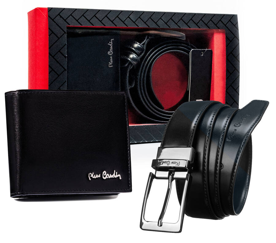 Vīriešu maka un jostas komplekts Pierre Cardin P17