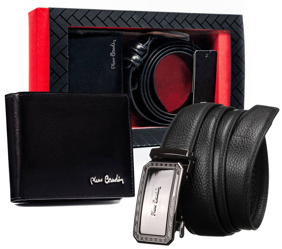 Vīriešu maka un jostas komplekts Pierre Cardin P9