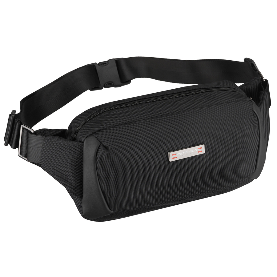 Peterson vīriešu neliela jostas un pleca soma (crossbody), melna D90