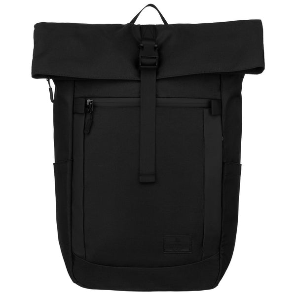 Melna sporta Peterson roll-top mugursoma ar regulējamām lencēm K17