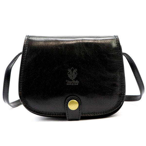 Sieviešu ādas somiņa Florence ART. 882, melna, crossbody