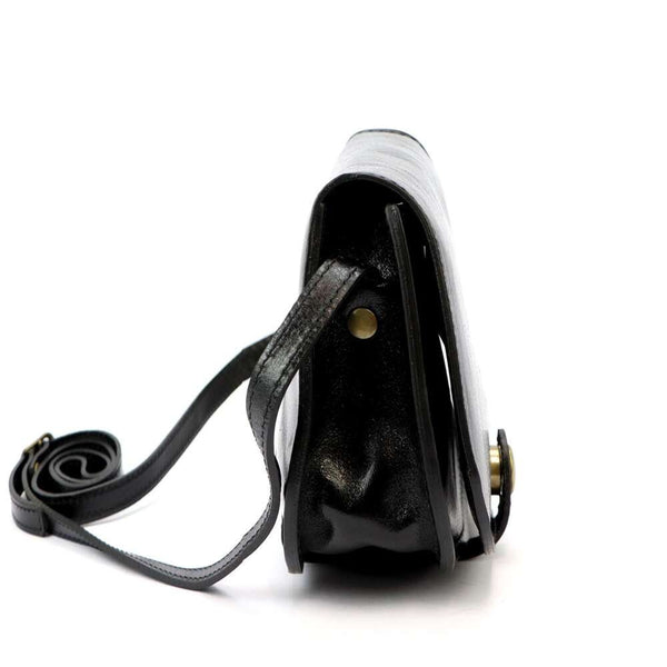 Sieviešu ādas somiņa Florence ART. 882, melna, crossbody