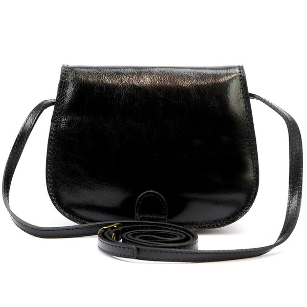 Sieviešu ādas somiņa Florence ART. 882, melna, crossbody
