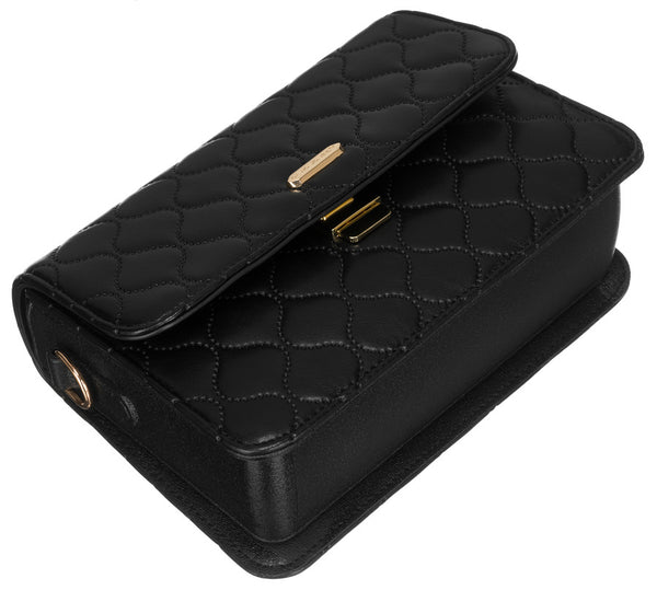 Eleganta sieviešu stepēta „David Jones“ tipa crossbody plecu soma D1