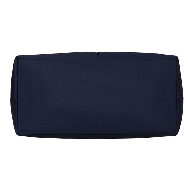 Sieviešu tumši zila vienkameru poliestera iepirkumu soma "Peterson" ar regulējamu, noņemamu siksnu P40