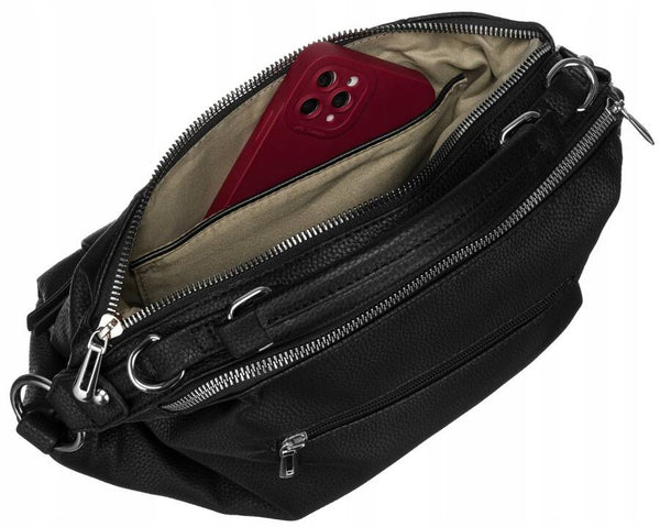 Sieviešu rokassoma Flora&amp;Co B12, melna R521