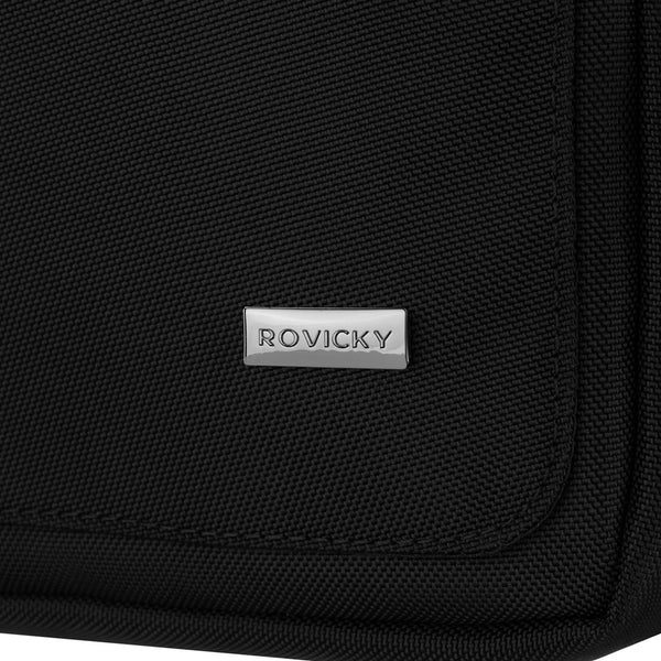 Maža vyriška juoda poliesterinė rankinė per petį Rovicky DS27