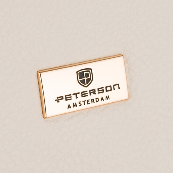 Peterson sieviešu maza pilsētas mugursoma-rokassoma 2in1, stepēta, smilškrāsas, no ekoloģiskas ādas D54