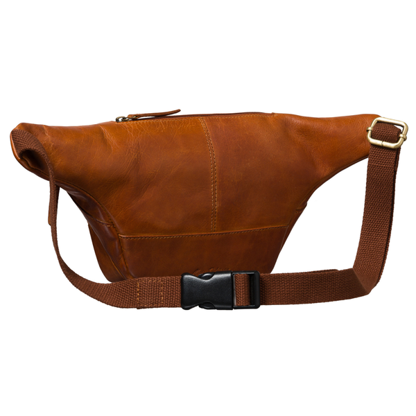 Peterson vīriešu maza ādas jostas un plecu soma (crossbody), brūna RT7
