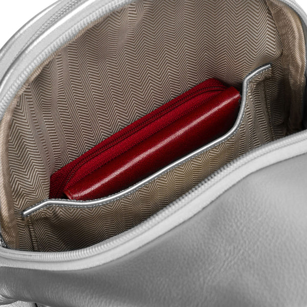 Sieviešu sudraba "Peterson" plecu soma (crossbody) no eko ādas RT36