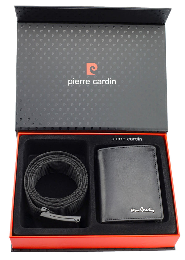 Vīriešu ādas maks Pierre Cardin, RFID, melns 623206 