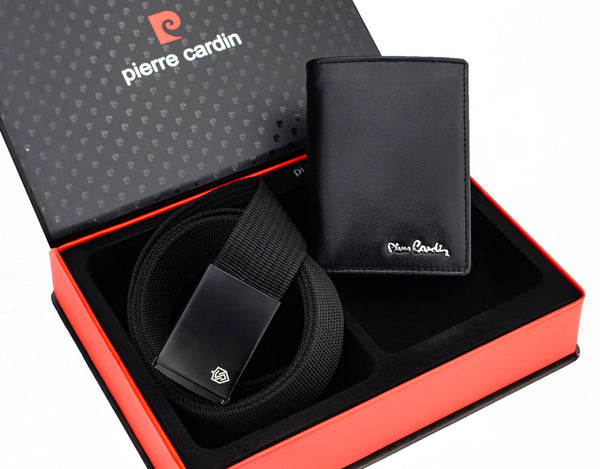 Vīriešu ādas maks Pierre Cardin, RFID, melns 623206 