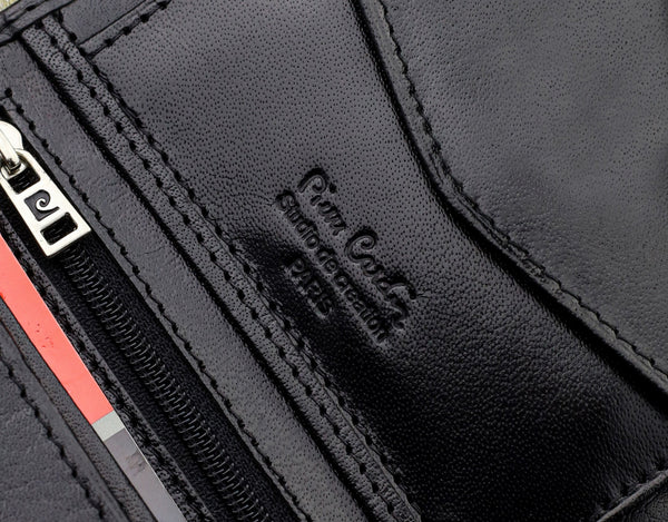 Vīriešu ādas maks Pierre Cardin, RFID, melns 623206 