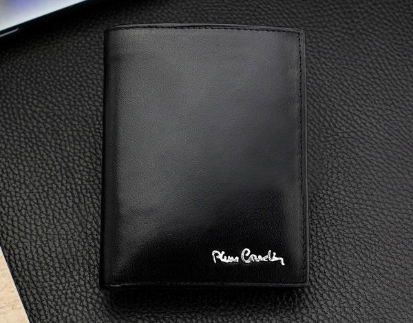 Vīriešu ādas maks Pierre Cardin, RFID, melns 623206 
