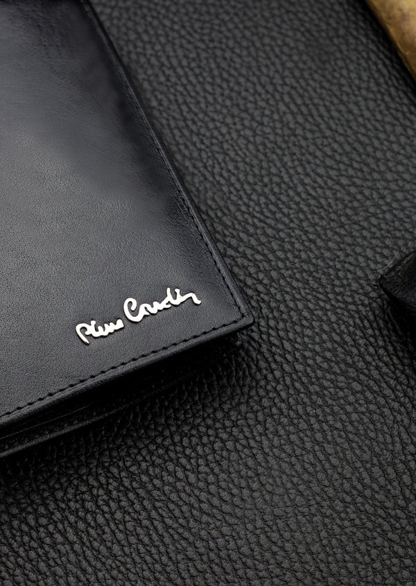 Vīriešu ādas maks Pierre Cardin, RFID, melns 623206 
