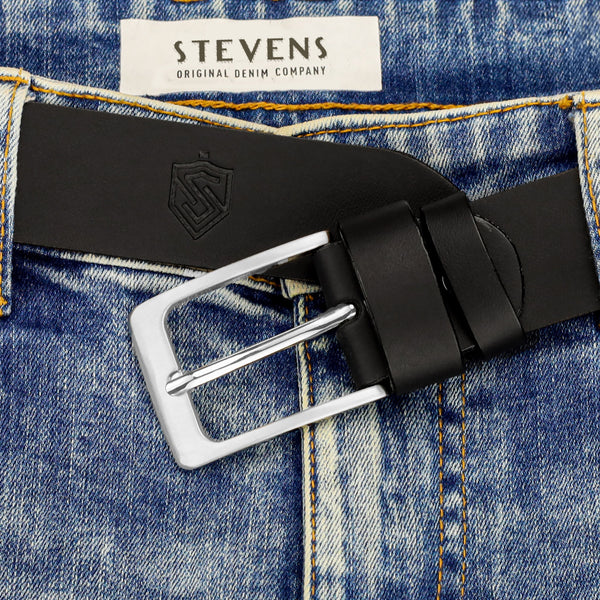 Vīriešu ādas josta Stevens DI4 SLV D37