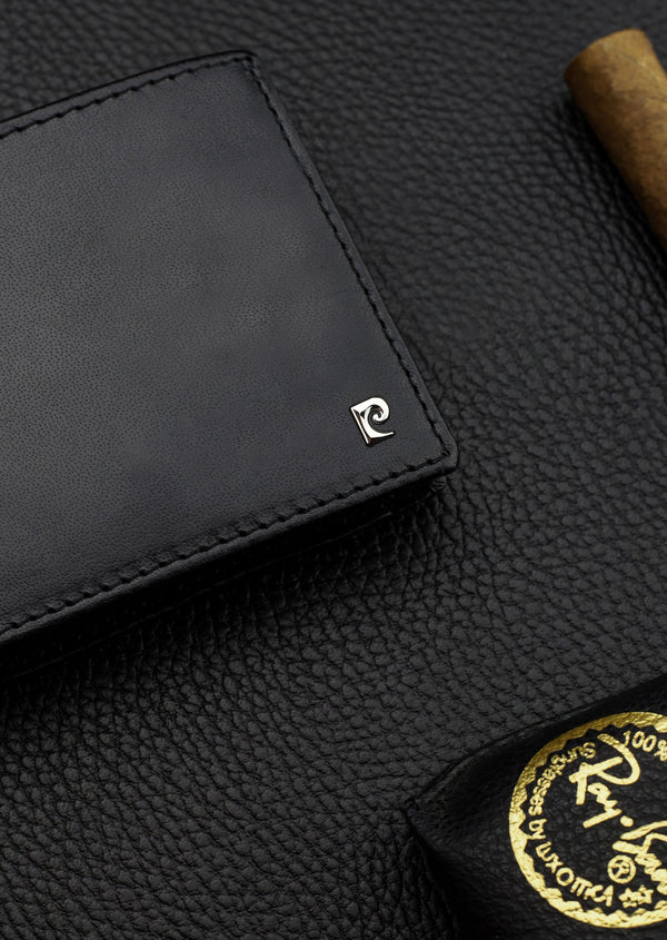 Vīriešu maks Pierre Cardin, ar RFID aizsardzību, melns YS603 