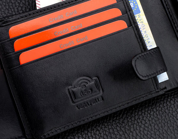 Vīriešu maks Pierre Cardin, ādas, ar RFID aizsardzību 423606 