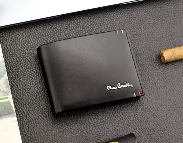 Vīriešu maks Pierre Cardin, ādas, ar RFID aizsardzību 423606 