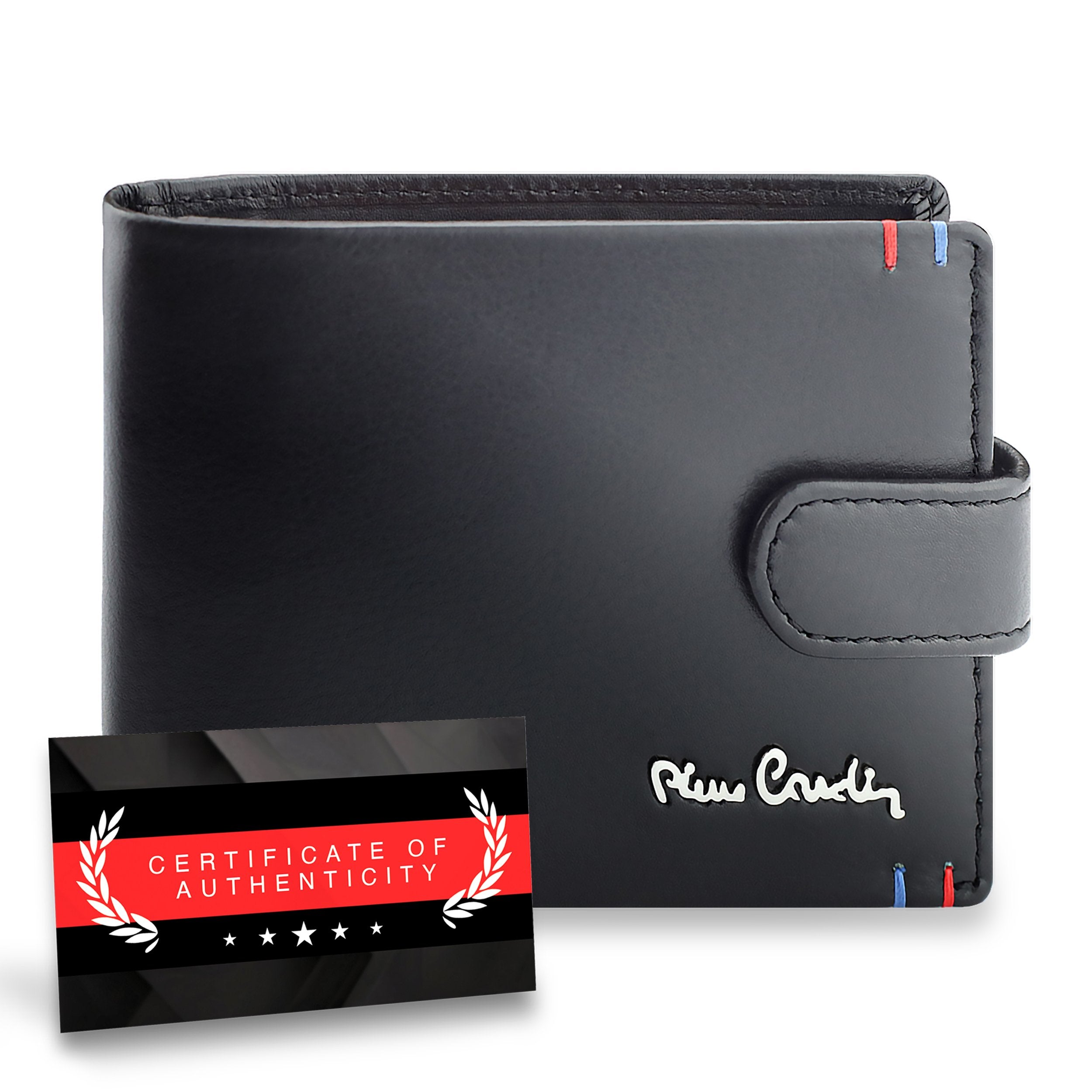 Vīriešu ādas maks Pierre Cardin, ar RFID aizsardzību A423606 
