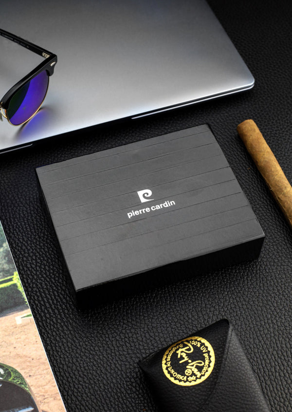 Vīriešu maks Pierre Cardin, ādas, ar RFID aizsardzību 423206 