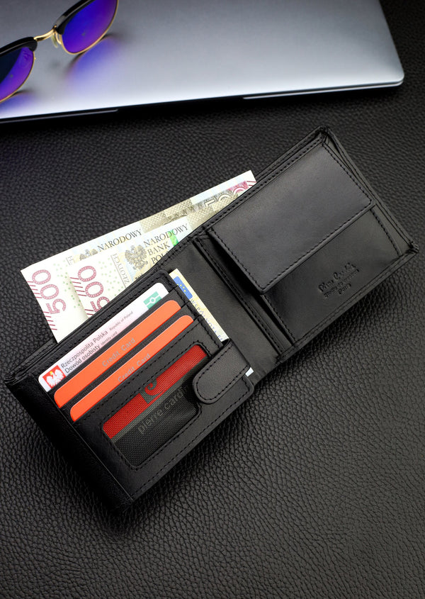 Vīriešu maks Pierre Cardin, ādas, ar RFID aizsardzību 423206 