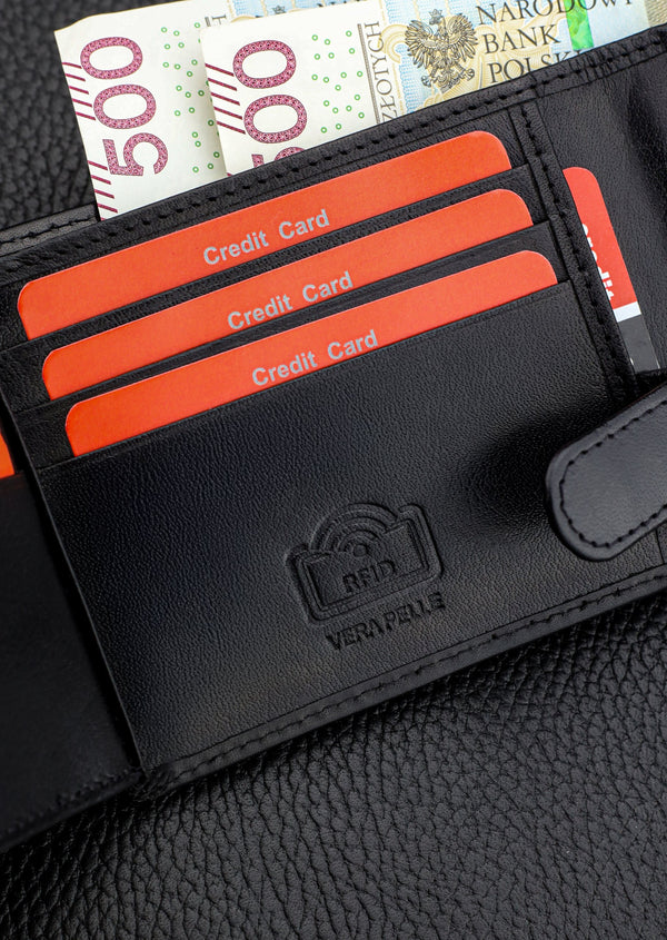 Vīriešu maks Pierre Cardin, ādas, ar RFID aizsardzību A423206 