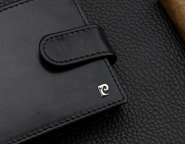 Vīriešu maks Pierre Cardin, ar RFID aizsardzību, melns A323306 