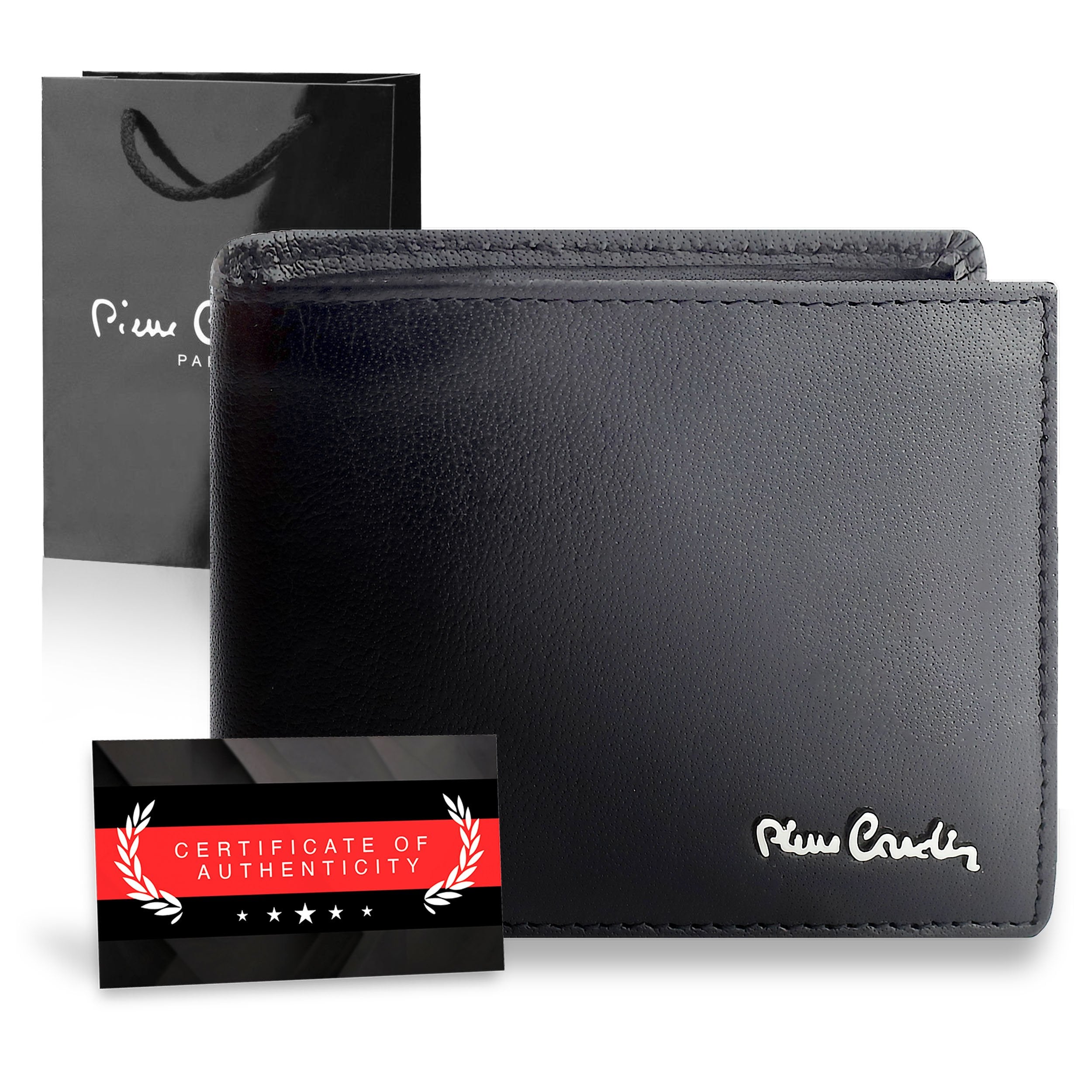 Vīriešu maks Pierre Cardin, melns, ar RFID aizsardzību 6088206 