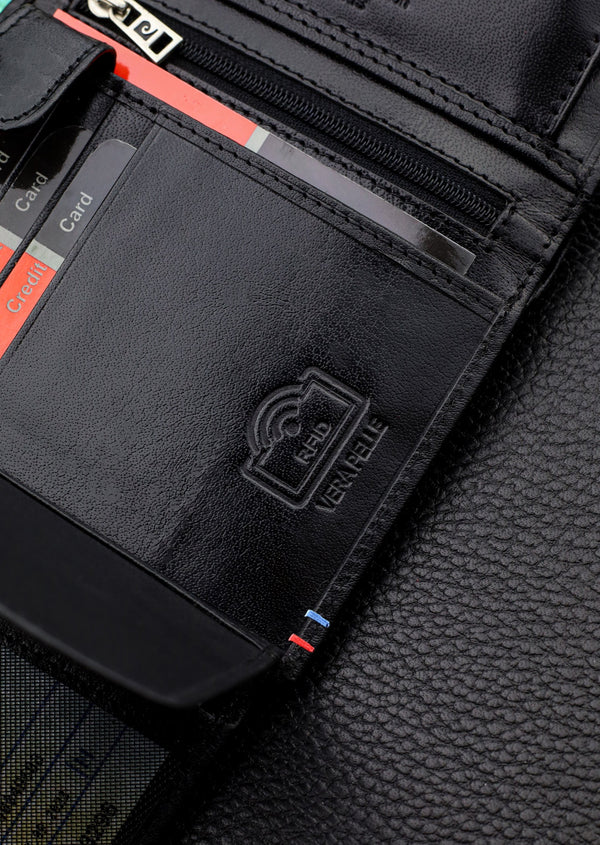 Vīriešu maks Pierre Cardin, īsta āda, RFID aizsardzība A623606 
