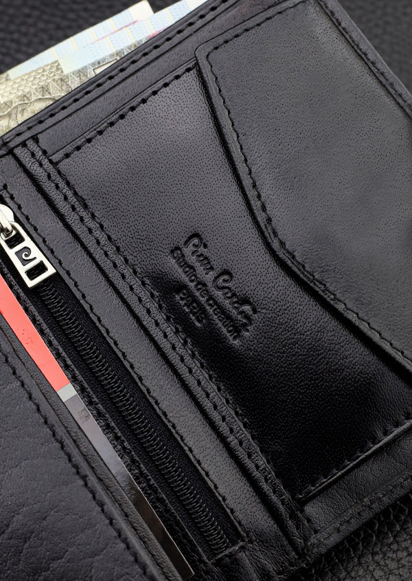 Vīriešu maks Pierre Cardin, īsta āda, RFID aizsardzība YS603 