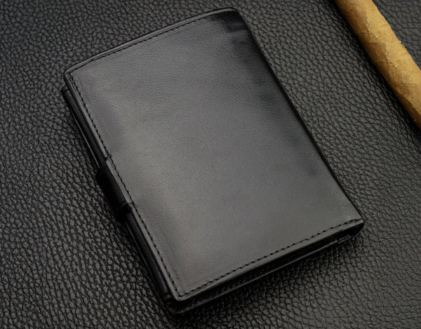 Vīriešu ādas maks Pierre Cardin, melns, RFID aizsardzība A623406 
