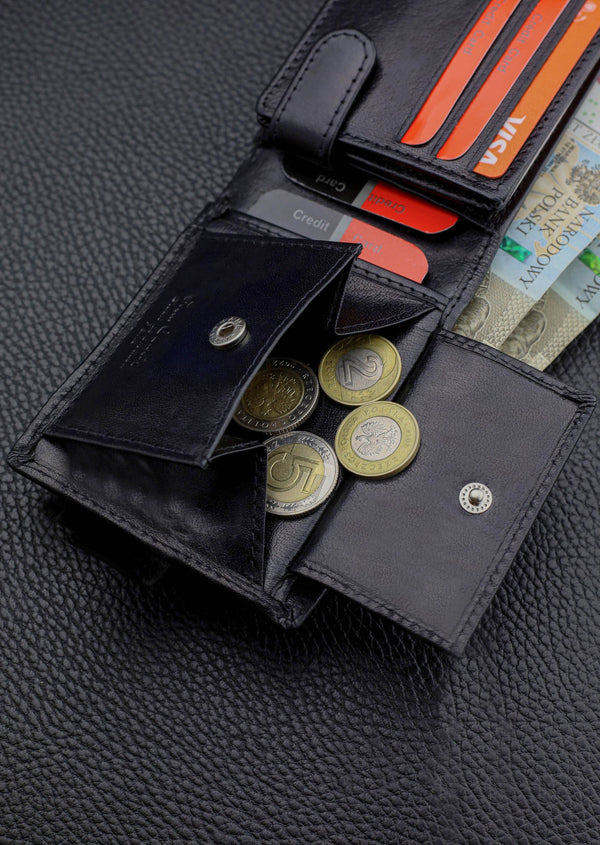 Vīriešu ādas maks Pierre Cardin ar RFID aizsardzību 323506 