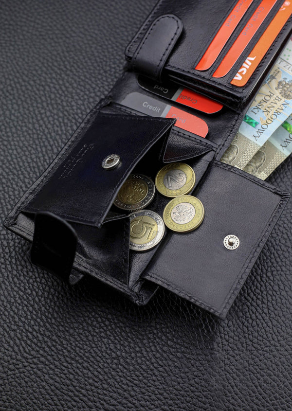 Vīriešu ādas maks Pierre Cardin ar RFID aizsardzību A323606