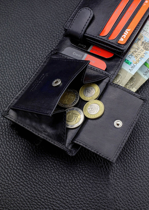Vīriešu ādas maks Pierre Cardin ar RFID aizsardzību 323606 