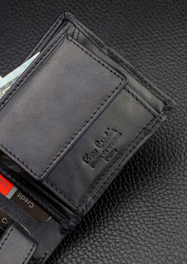 Vīriešu ādas maks Pierre Cardin ar RFID aizsardzību 323606 